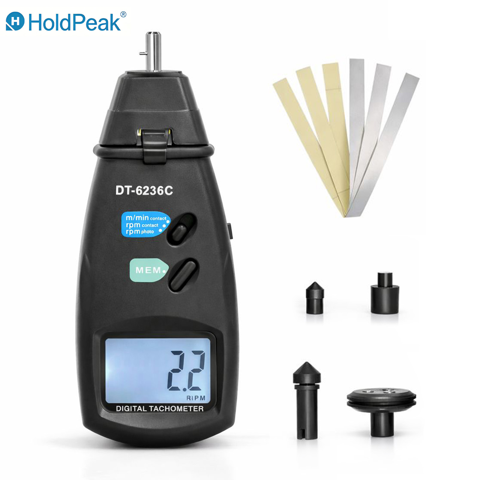 Industrial Laser Tachometer - جهاز قياس سرعة الدوران بالليزر واللمس
