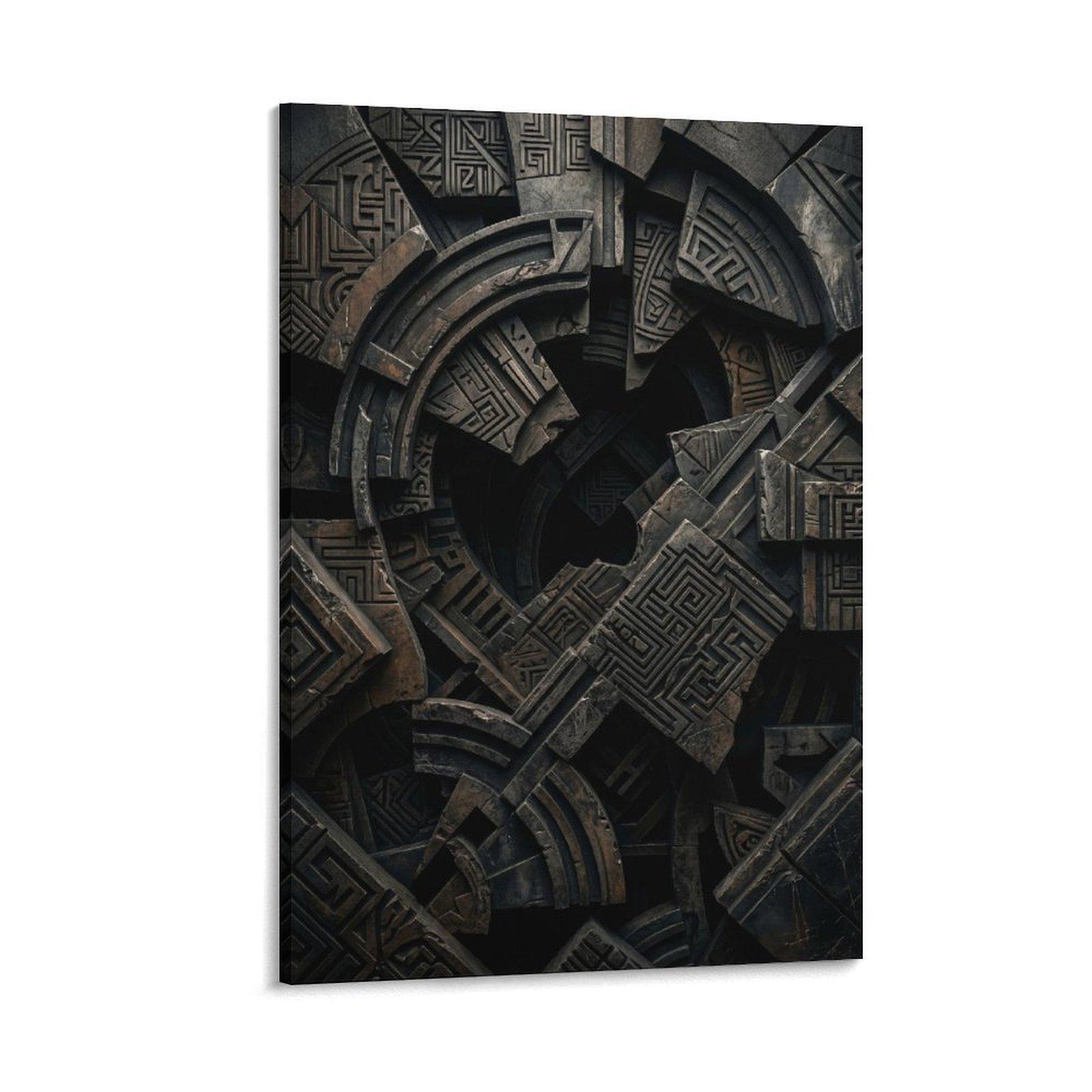 Industrial Print & Laser Inc - لوحة فنية مطبوعة بدون إطار، تصميم