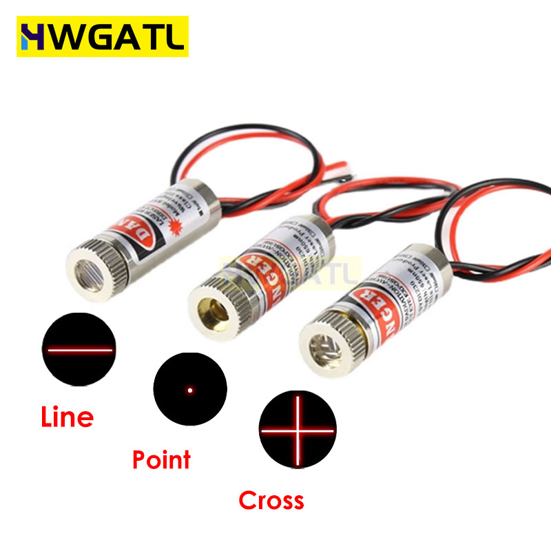Industrial Laser Line - 650nm 5mW نقطة حمراء/خط/صليب وحدة الليزر