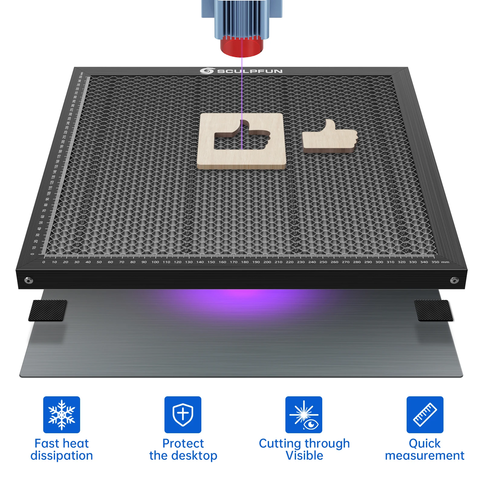 Honeycomb Laser Bed - الليزر حفارة العمل السرير العسل طاولة
