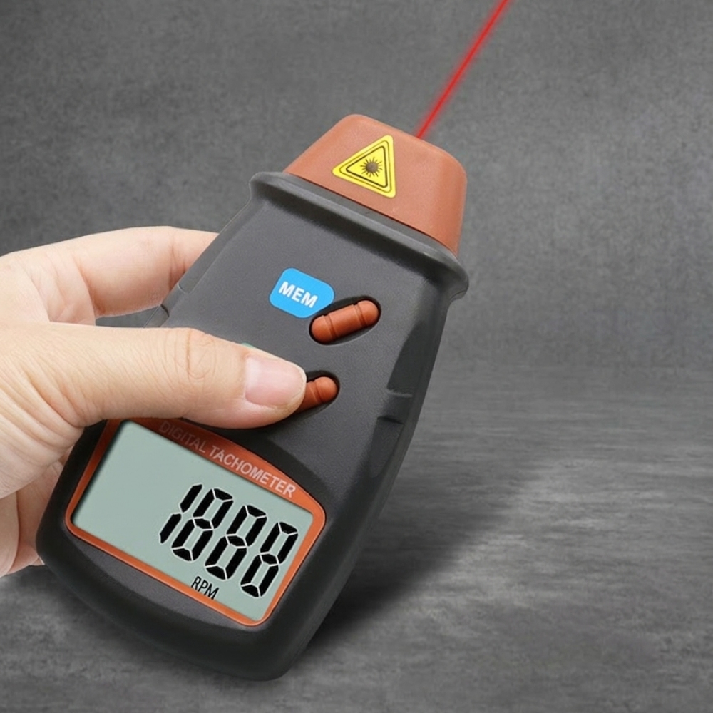 مقياس سرعة الدوران الرقمي المح - مراجعة Industrial Laser Tachometer وسعره