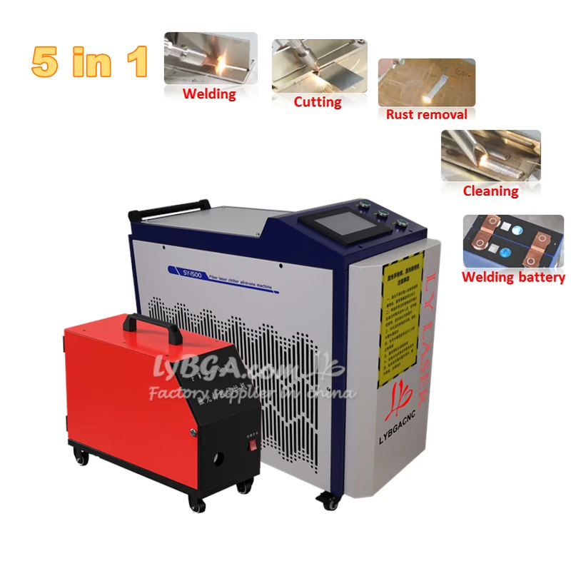 آلة التنظيف بالليزر 5In1 يده آ - مراجعة Handheld Laser Welding Machine وسعره