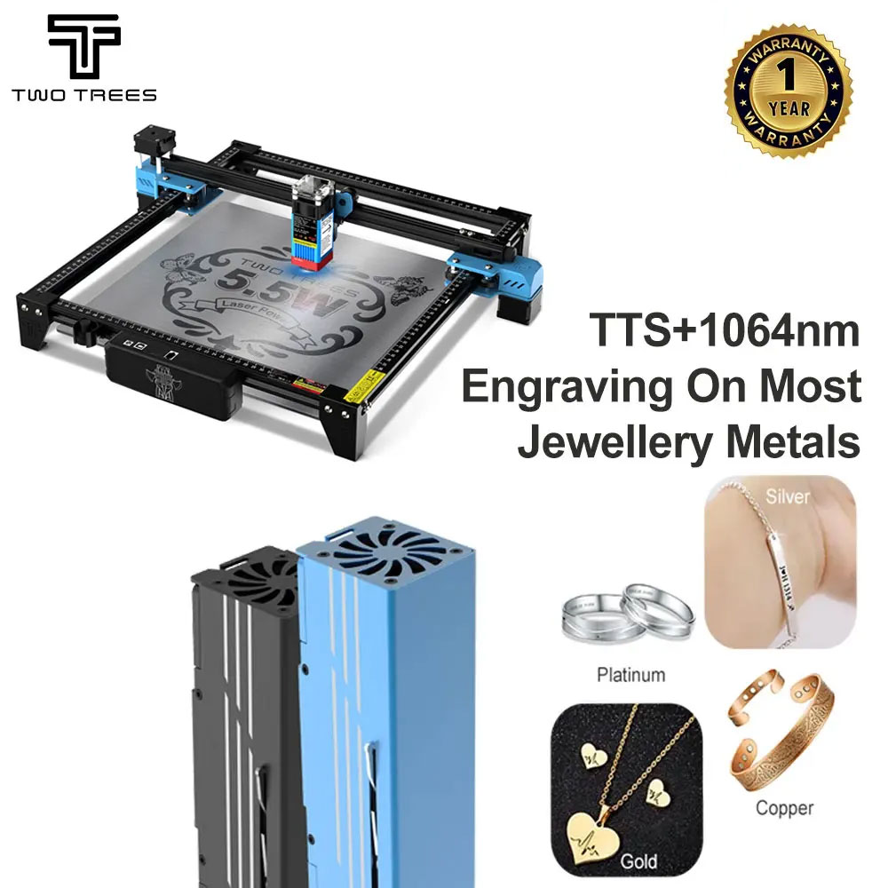 ماكينة الحفر بالليزر TWOTREES  - مراجعة Industrial Laser Engraving Machine وسعره