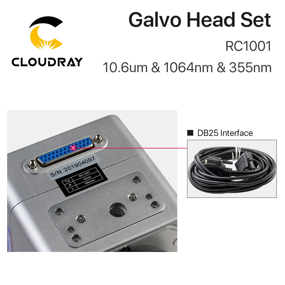 Cloudray RC1001 الألياف الليزر - مراجعة Galvo Scan Head وسعره