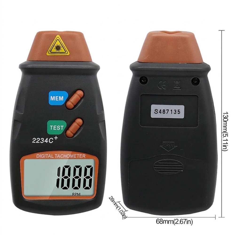 مقياس سرعة الدوران الرقمي المح - مراجعة Industrial Laser Tachometer وسعره