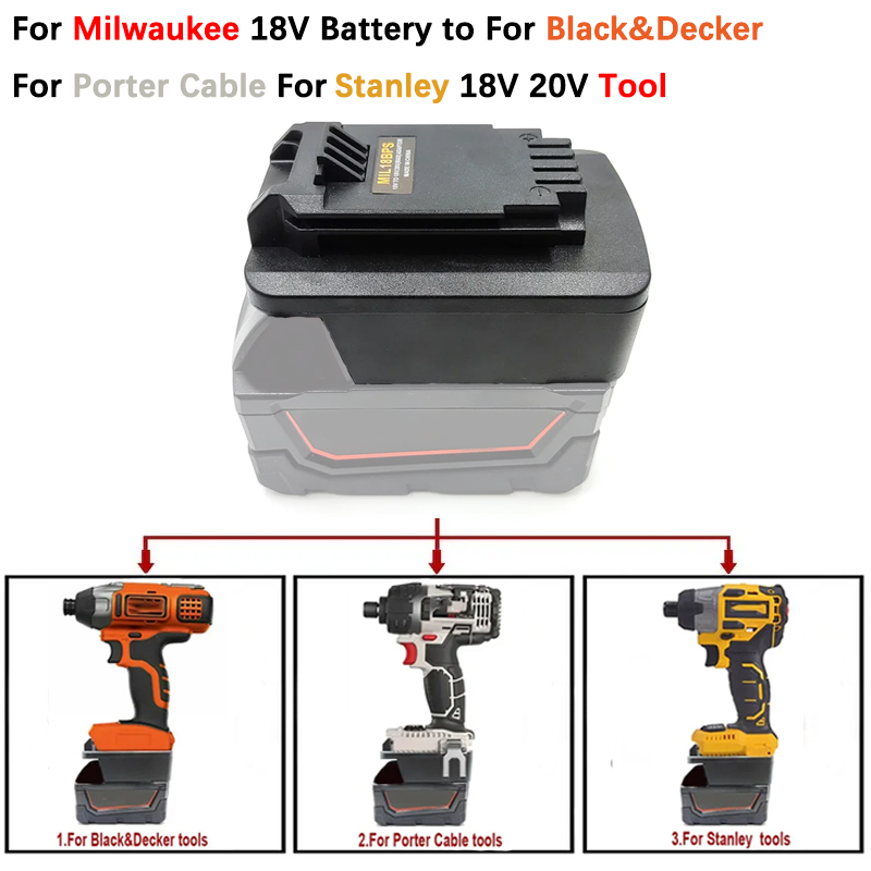 محول لميلووكي M 18 18 18V بطار - مراجعة Black+Decker Tool 20V Max وسعره