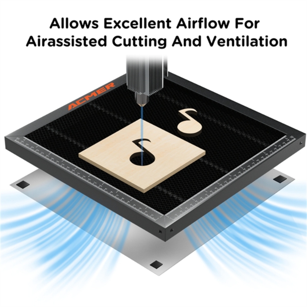 طاولة عمل ACMER مقاس 260*215 م - مراجعة Honeycomb Laser Bed وسعره