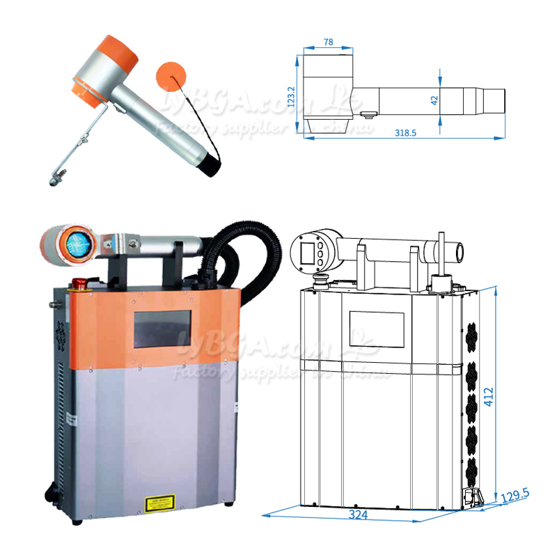 LY-LCG100A 100 واط آلة التنظيف - مراجعة Industrial Laser Removal Machine وسعره