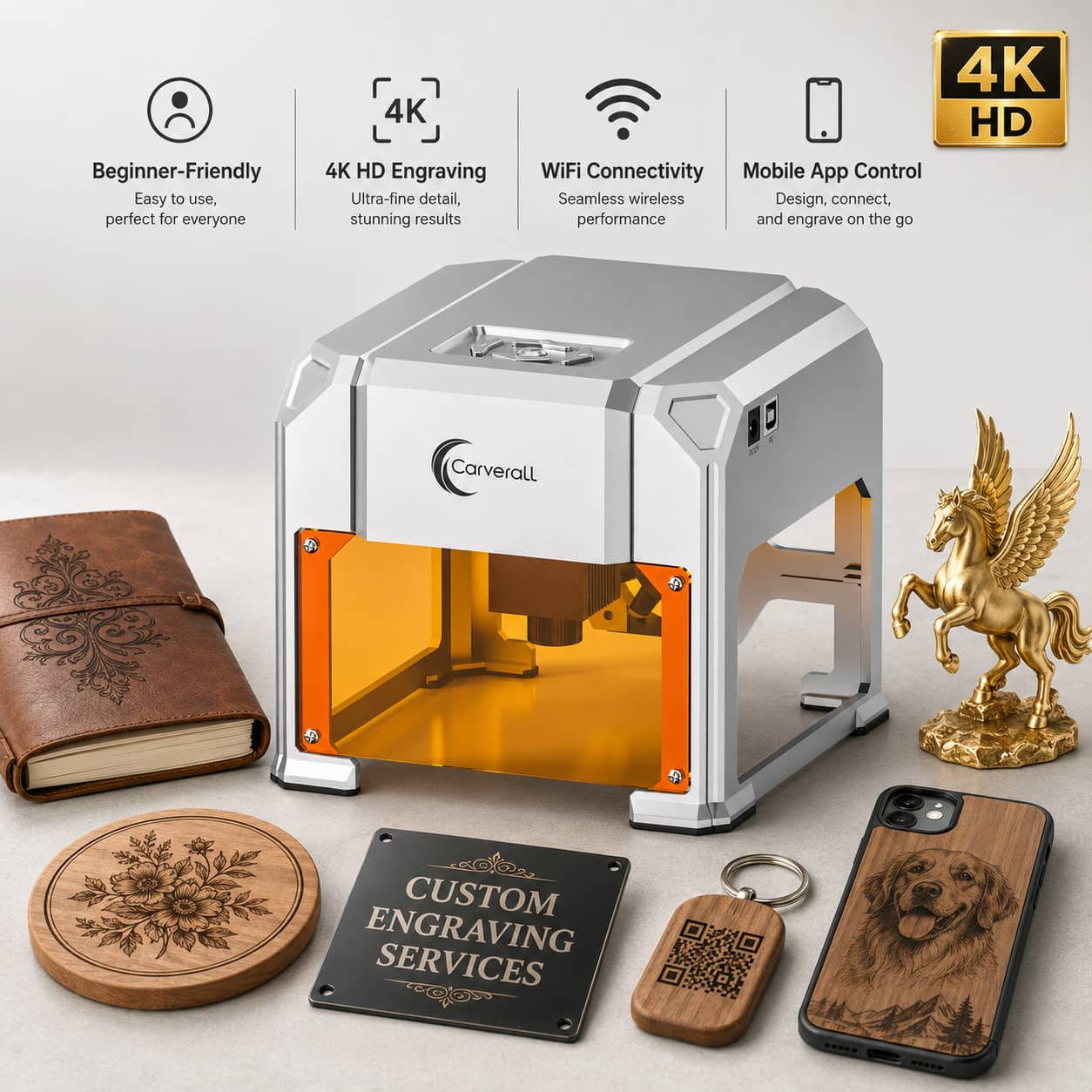 آلة نقش بالليزر من كارفرال، طر - مراجعة Industrial Laser Engraving Machine وسعره