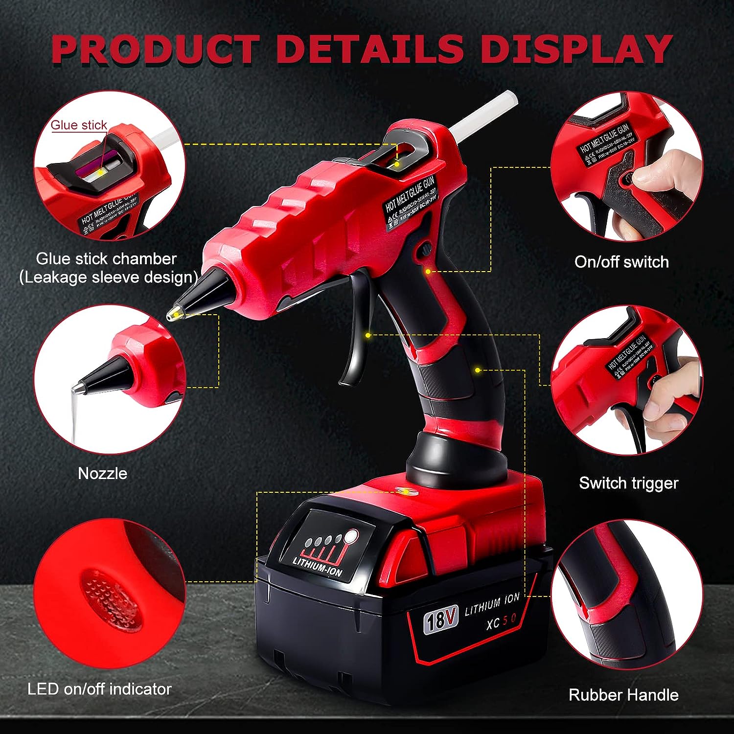 مسدس الغراء الساخن اللاسلكي ،  - مراجعة Black+Decker Tool 20V Max وسعره