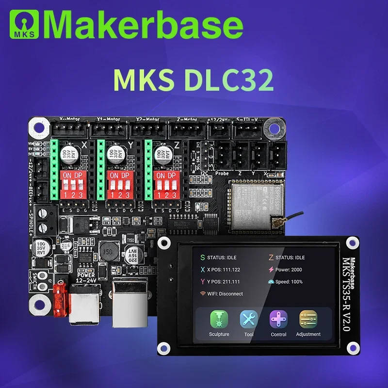 وحدة تحكم Makerbase MKS DLC32  - مراجعة Industrial Laser Engraving Machine وسعره