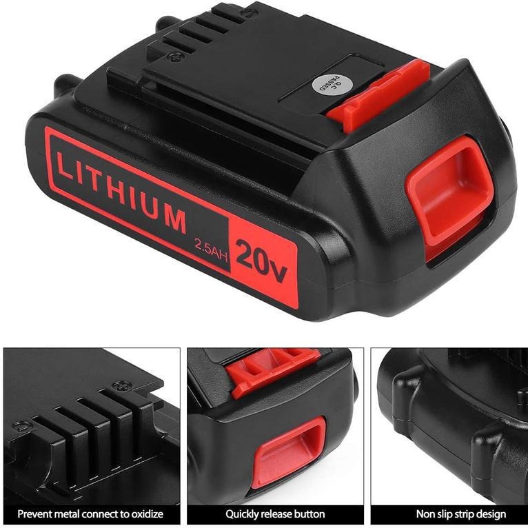 بطارية ليثيوم 3000 مللي أمبير  - مراجعة Black+Decker Tool 20V Max وسعره