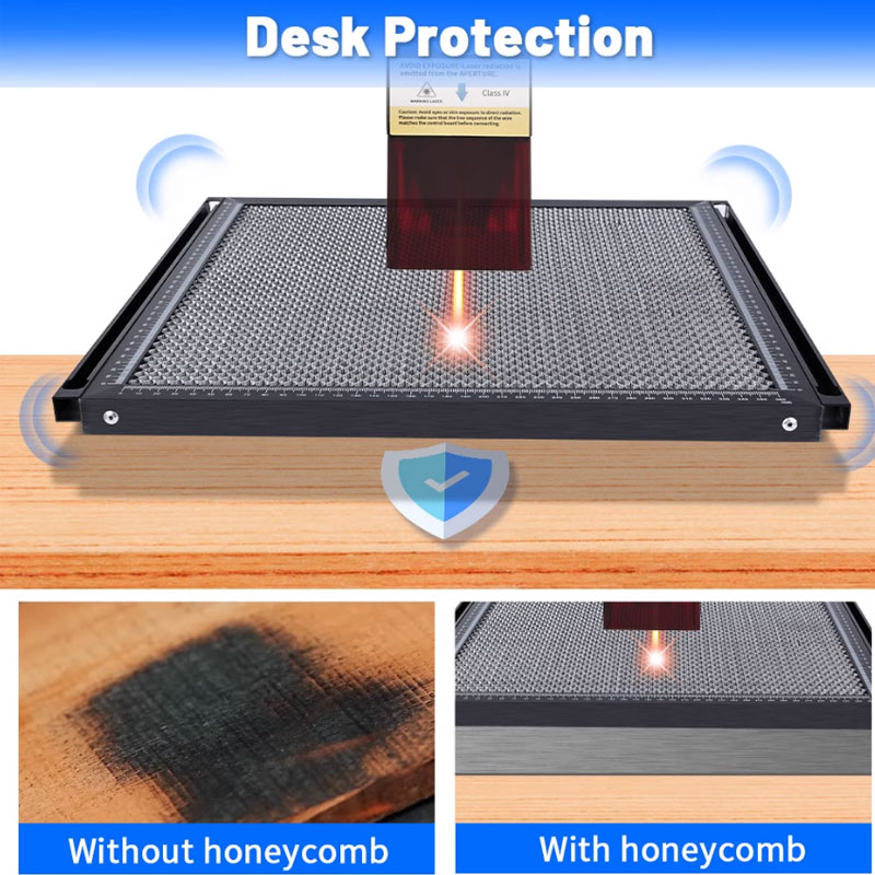 طاولة عمل على شكل قرص العسل با - مراجعة Honeycomb Laser Bed وسعره